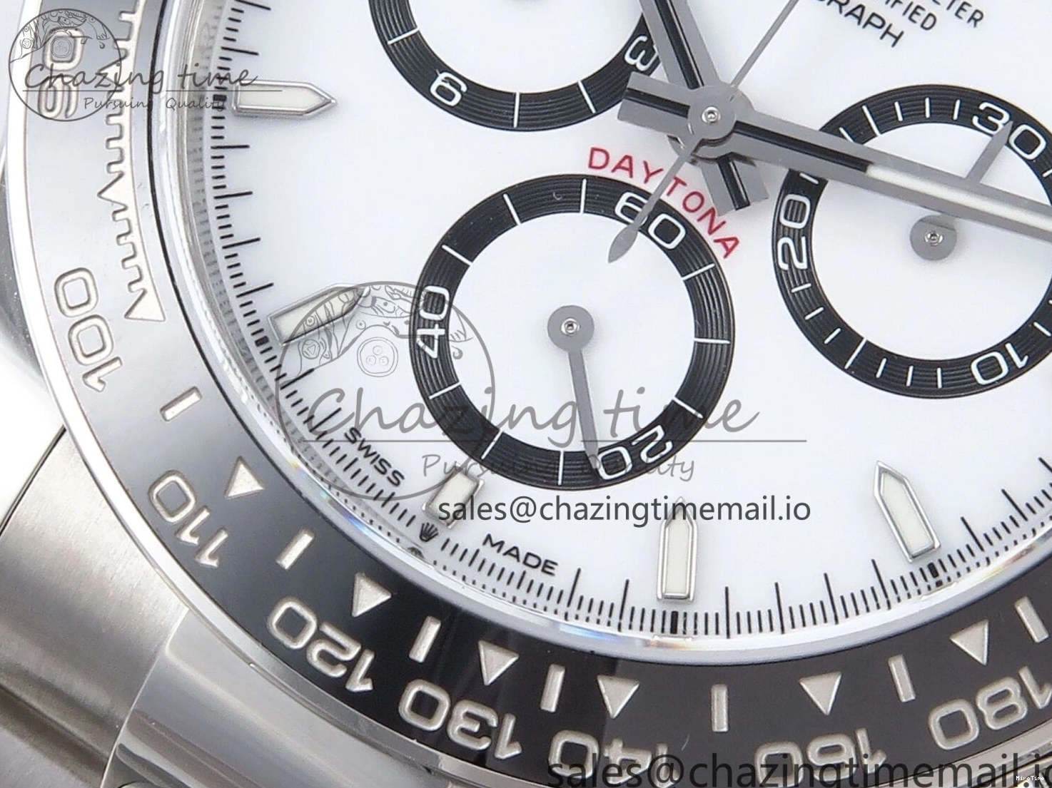 MiroTime 0323 Refined Daytona 126500 VSF 1:1 Best Edition 904L Steel White Dial on SS Braclet DD 1238